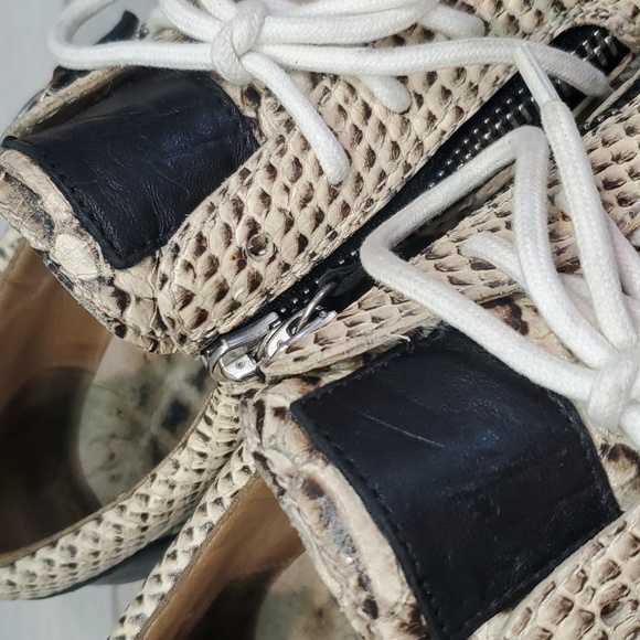 Giuseppe zanotti Mens Snakeskin Zipper Leather sneakers size 40 /6 - Picture 16 of 16